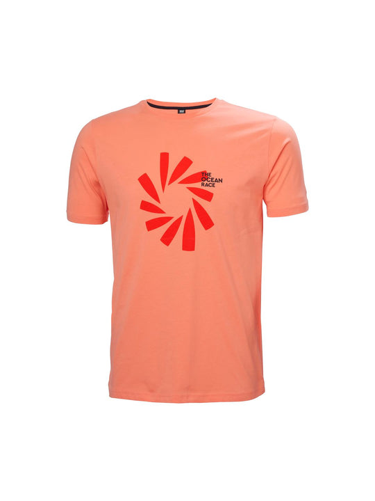 Koszulka męska HELLY HANSEN THE OCEAN RACE T-SHIRT pomarańczowa