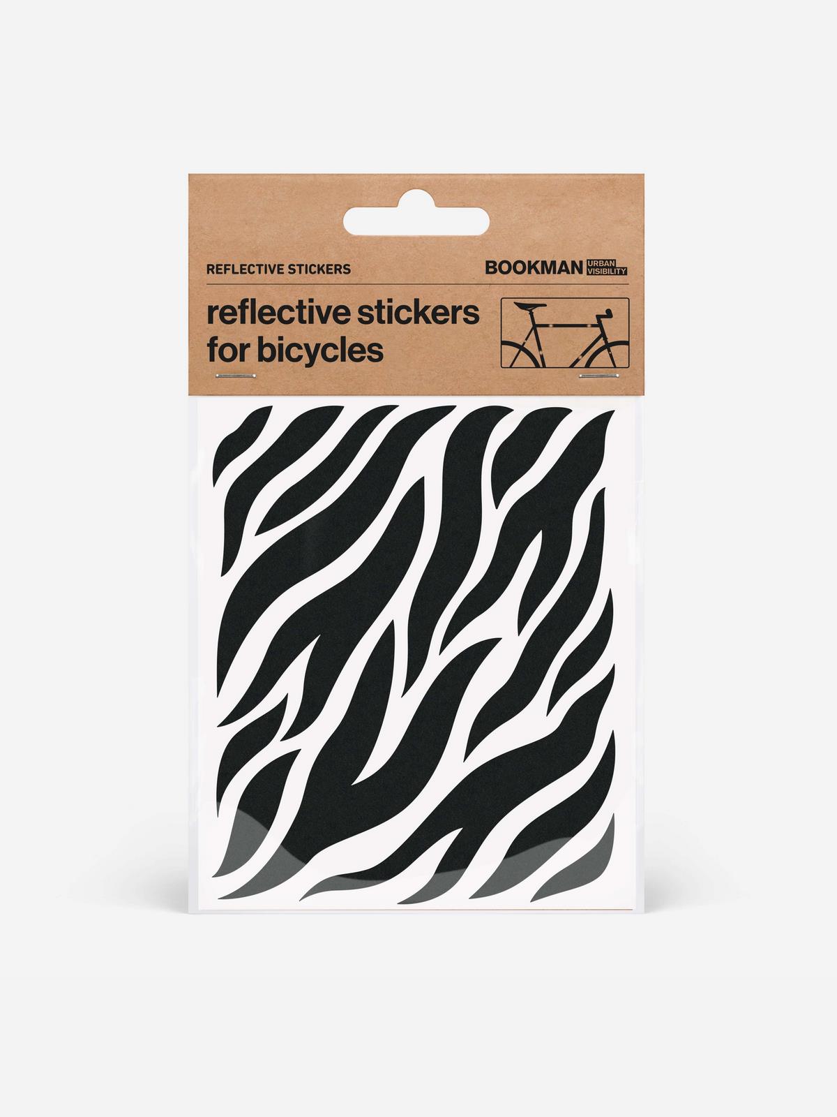 Naklejki odblaskowe BOOKMAN Reflective Stickers Zebra czarny