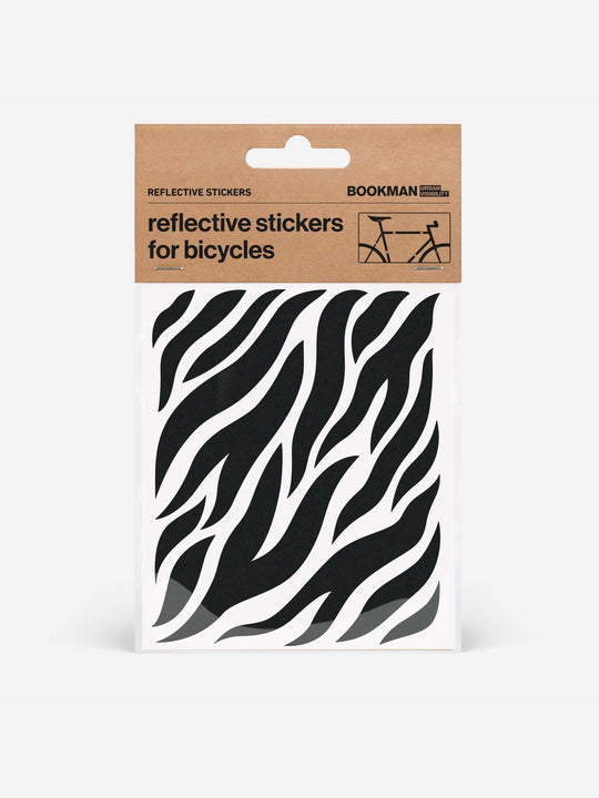 Naklejki odblaskowe BOOKMAN Reflective Stickers Zebra czarny
