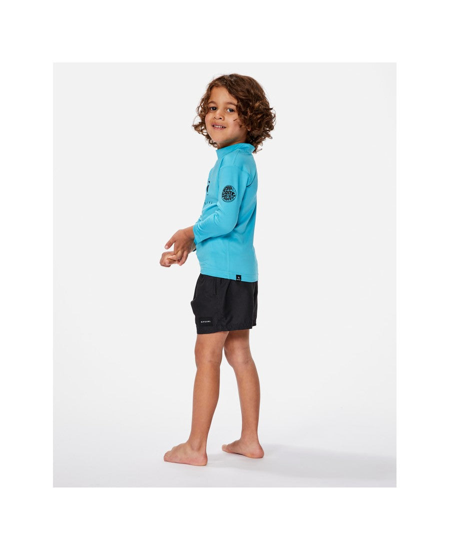 Lycra RIP CURL Corps L/S Rash Vest -Boy niebieski - Adventure Sports