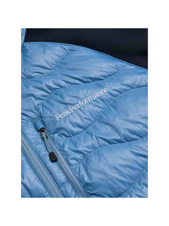 Kurtka puchowa Peak Performance M Helium Down Hybrid Hood niebieski
