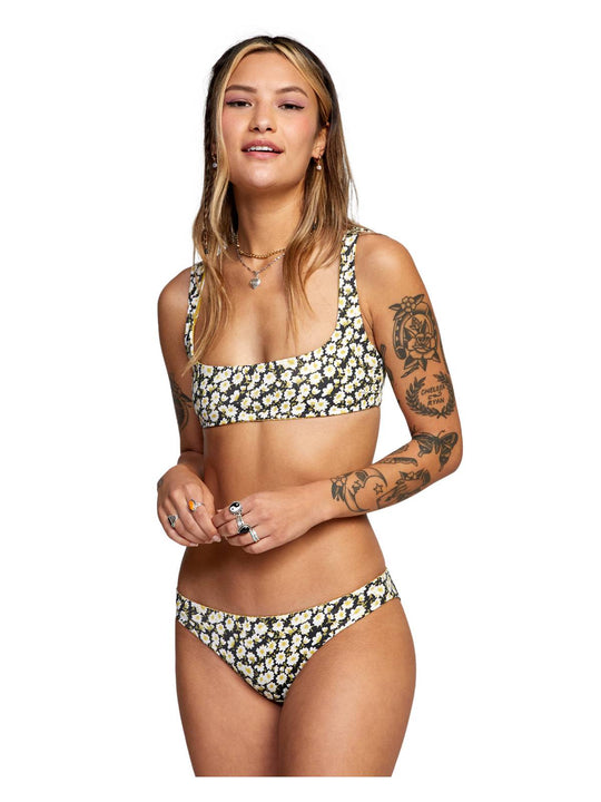Majtki kąpielowe RVCA June Bloom Medium - Czarny kwiaty - Stroje - Adventure Sports
