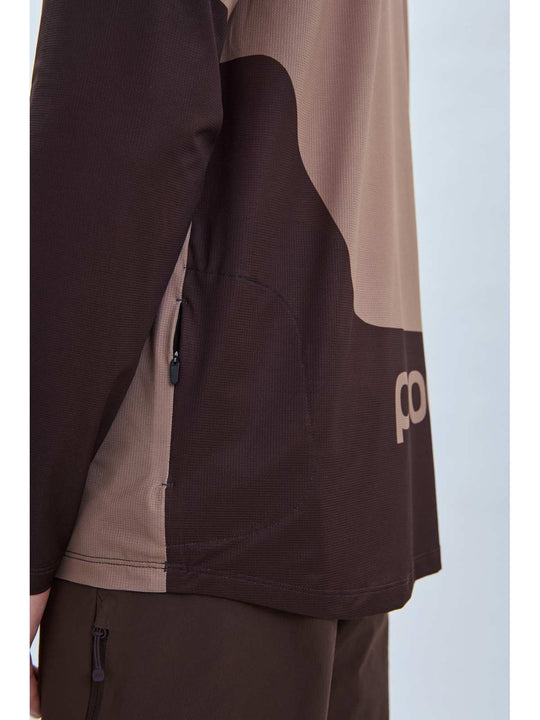 Koszulka rowerowa POC M’s Essential MTB LS Jersey brązowy - Adventure Sports
