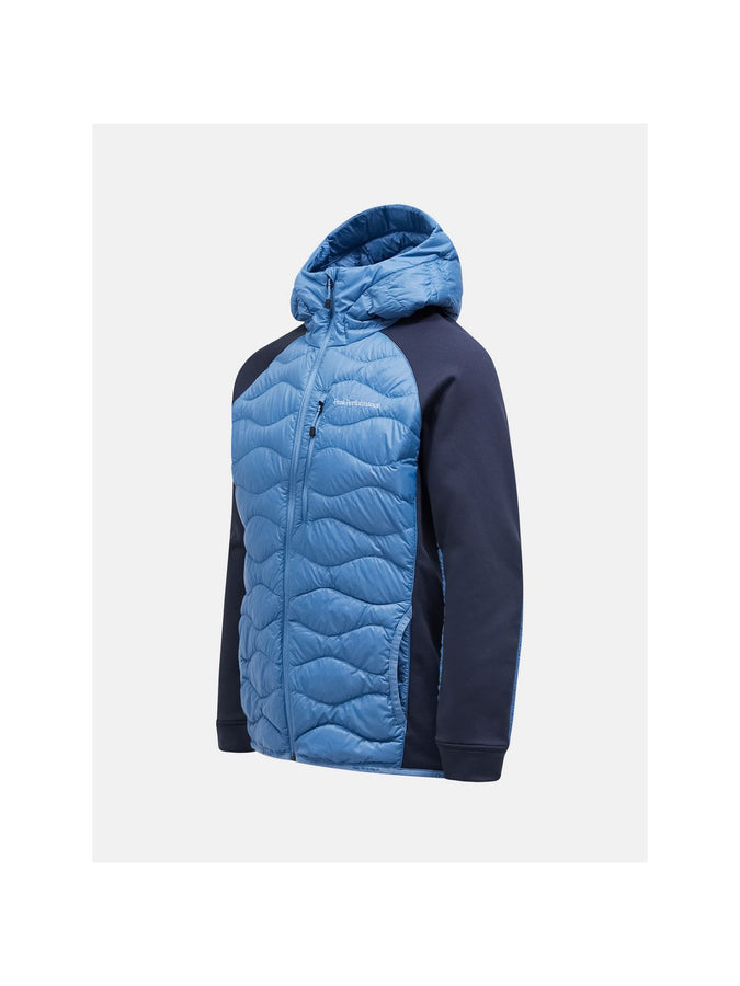 Kurtka puchowa Peak Performance M Helium Down Hybrid Hood niebieski