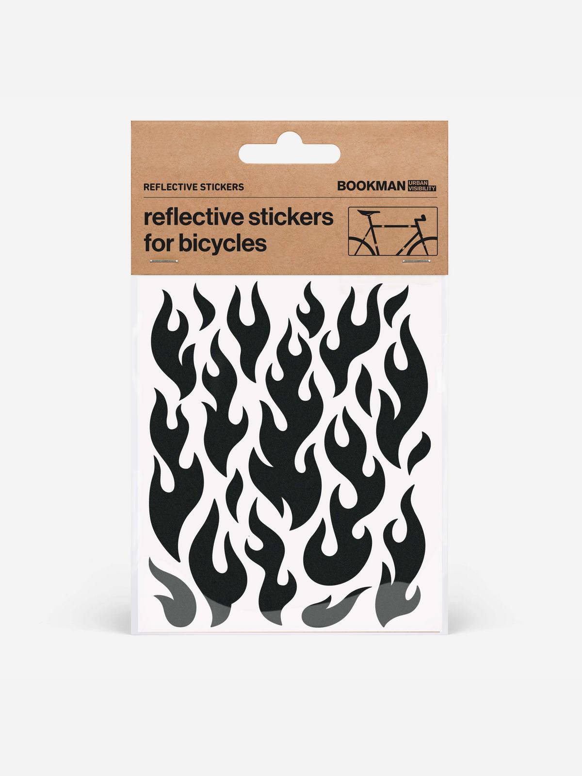 Naklejki odblaskowe BOOKMAN Reflective Stickers Strips czarny