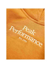 Bluza Peak Performance Jr Original Hood pomarańczowy
