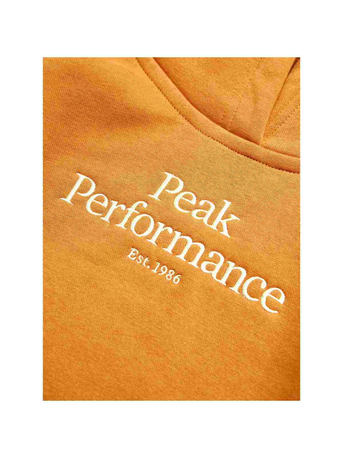 Bluza Peak Performance Jr Original Hood pomarańczowy