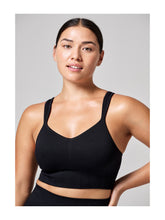 Stanik treningowy CASALL Seamless Rib Padded Sports Bra czarny
