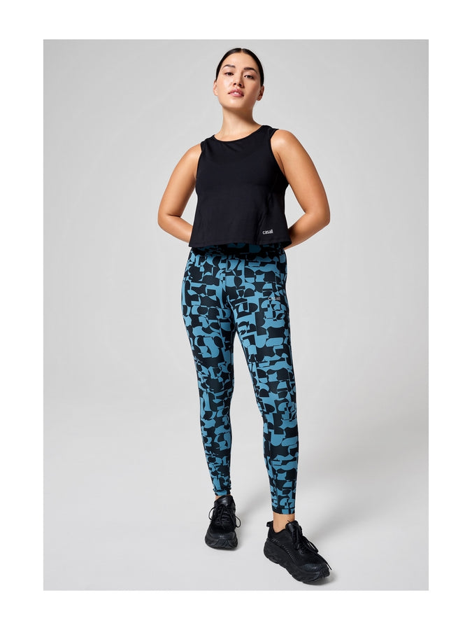 Legginsy CASALL Essential Tights Printed niebieski