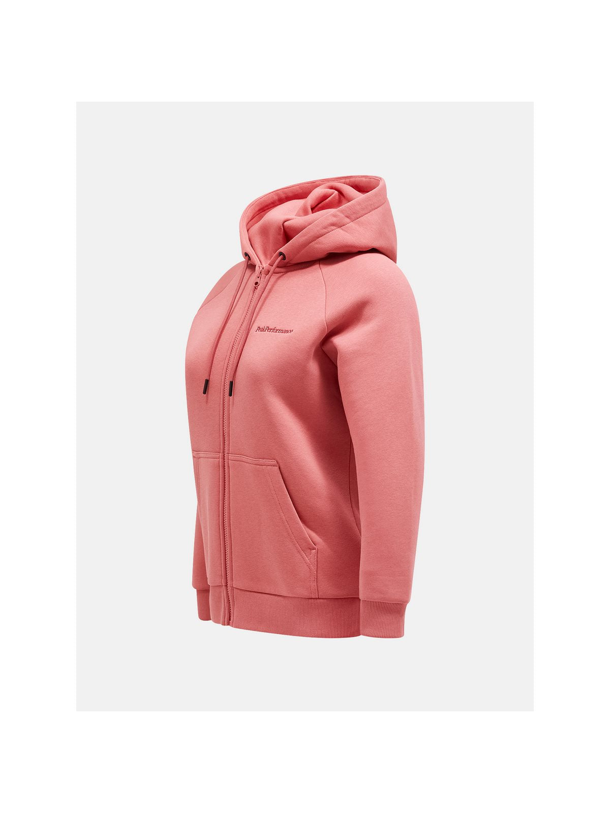 Bluza Peak Performance W Original Small Logo Zip Hood różowy