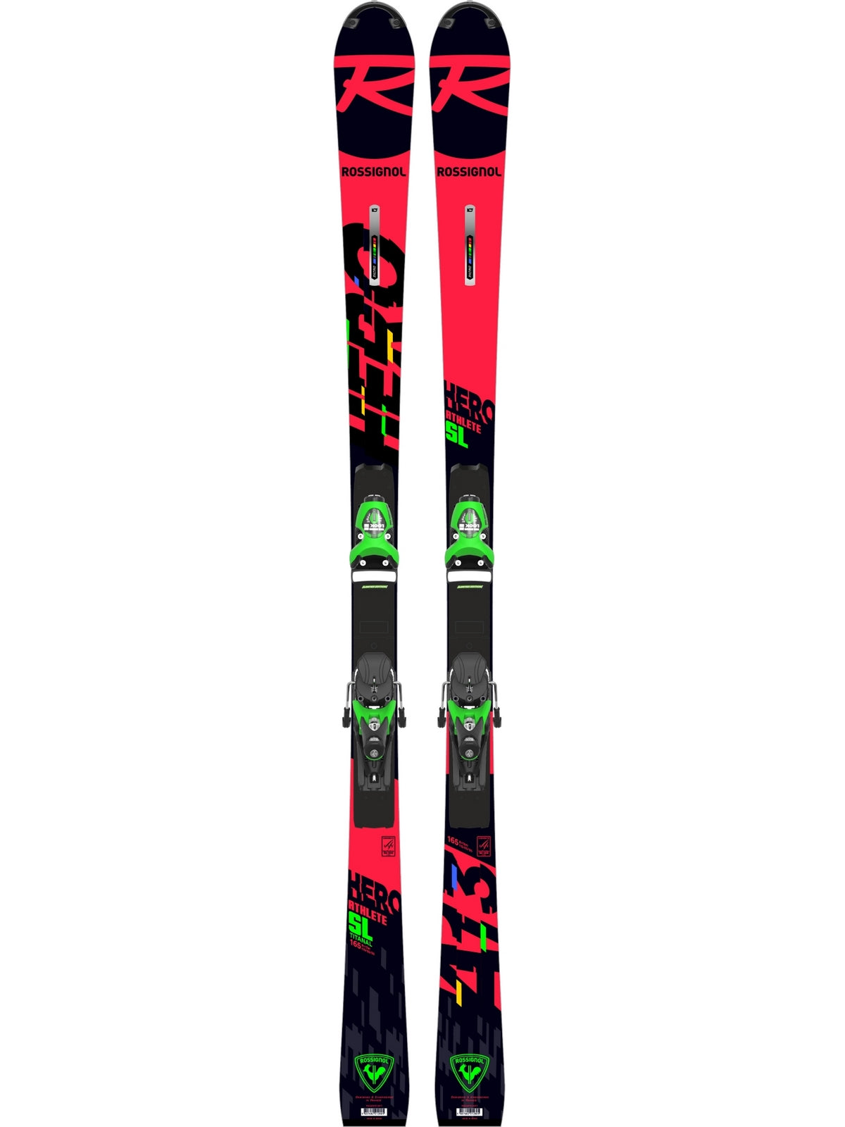 Narty ROSSIGNOL HERO ATHLETE FIS SL (R22) 157 + wiązania LOOK SPX 15 ROCKERACE GREEN LTD - Adventure Sports