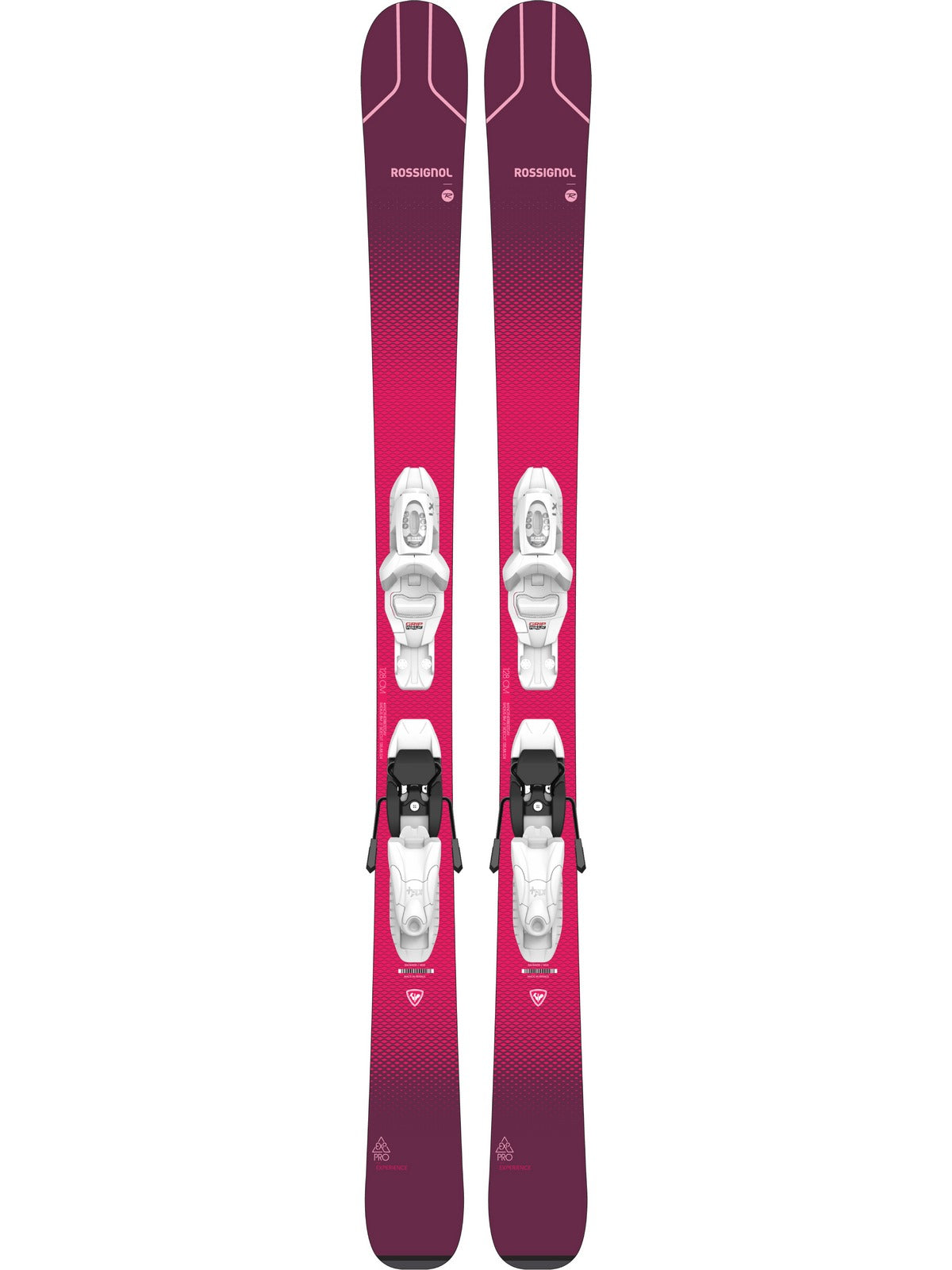 Narty ROSSIGNOL EXPERIENCE PRO W KX + wiązania LOOK KID 4 GW B76 WHITE - 128 - Adventure Sports