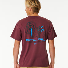 T-Shirt RIP CURL Vaporcool Journeys Trip Tee bordowy - Koszulka - Adventure Sports
