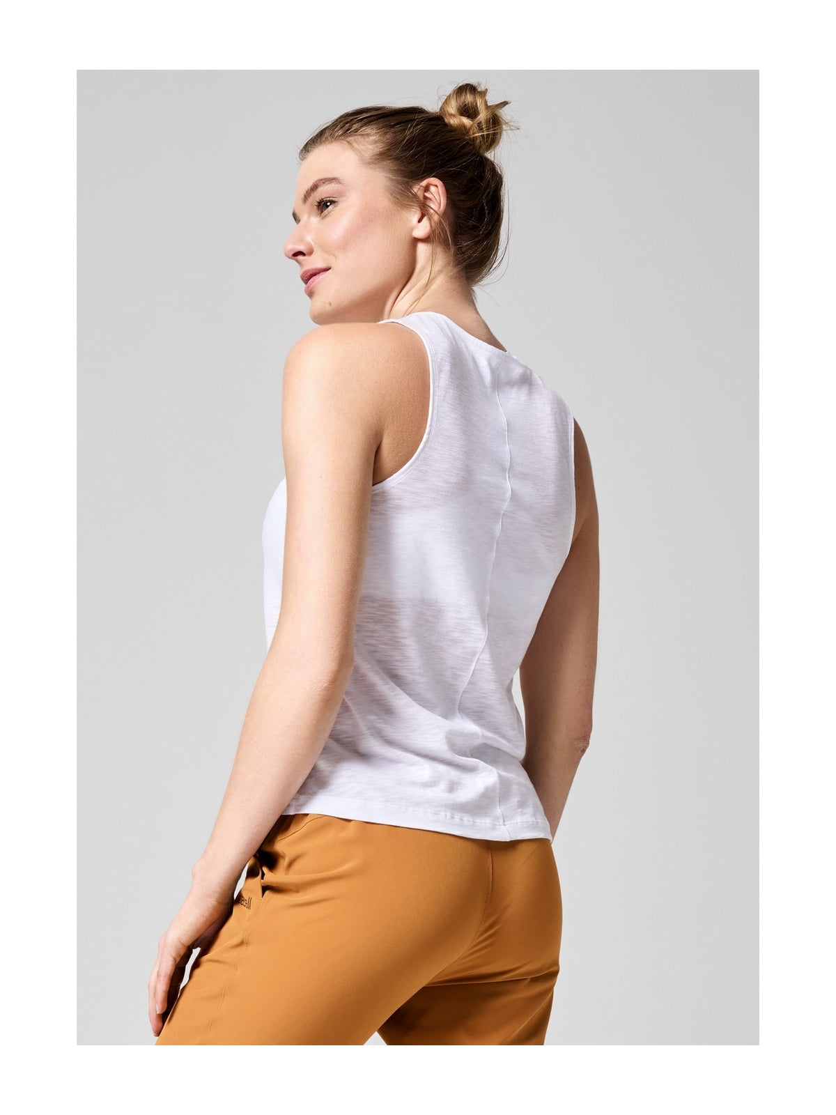 koszulka treningowa CASALL Soft Texture Tank biały