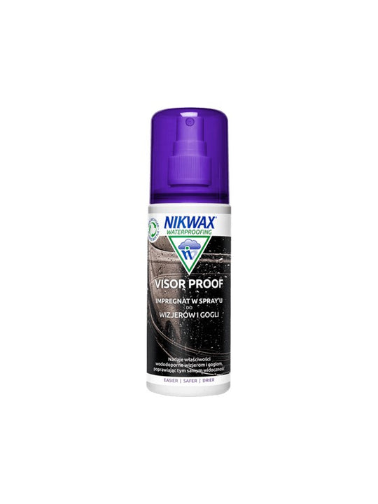 Impregnat do gogli i wizjerów Nikwax Visor Proof Spray-On – 125 ml atomizer - Środki Czyszczące - Adventure Sports
