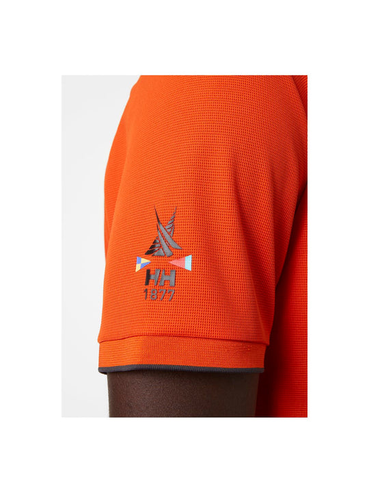 Koszulka polo Helly Hansen Ocean Polo - pomarańczowy