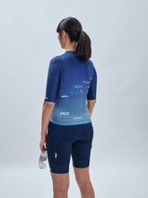 Koszulka rowerowa POC W&#39;s Pristine Print Jersey niebieski
