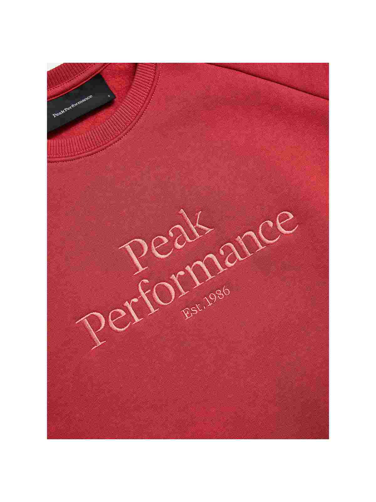 Bluza Peak Performance W Original Crew czerwony
