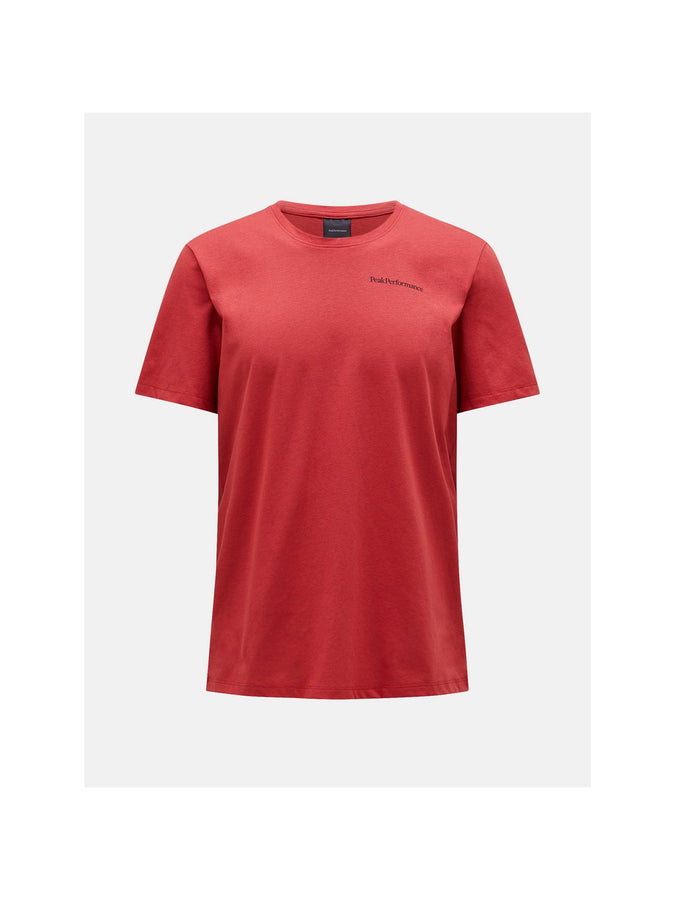 T-Shirt Peak Performance M Explore Logo Tee czerwony