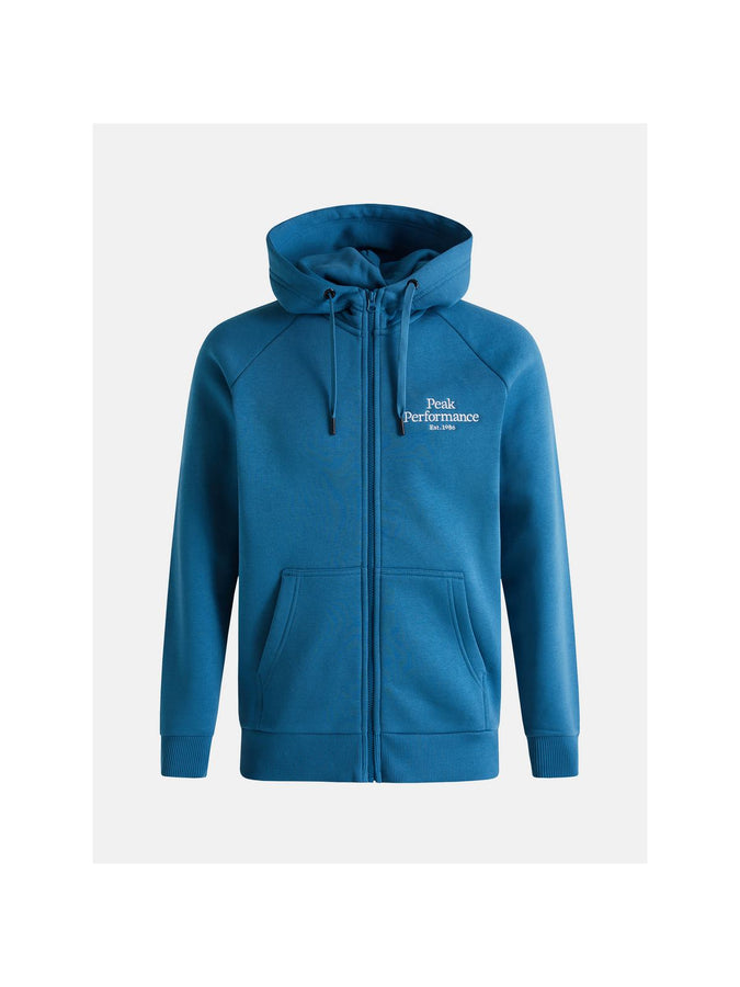 Bluza Peak Performance M Original Zip Hood - granatowy