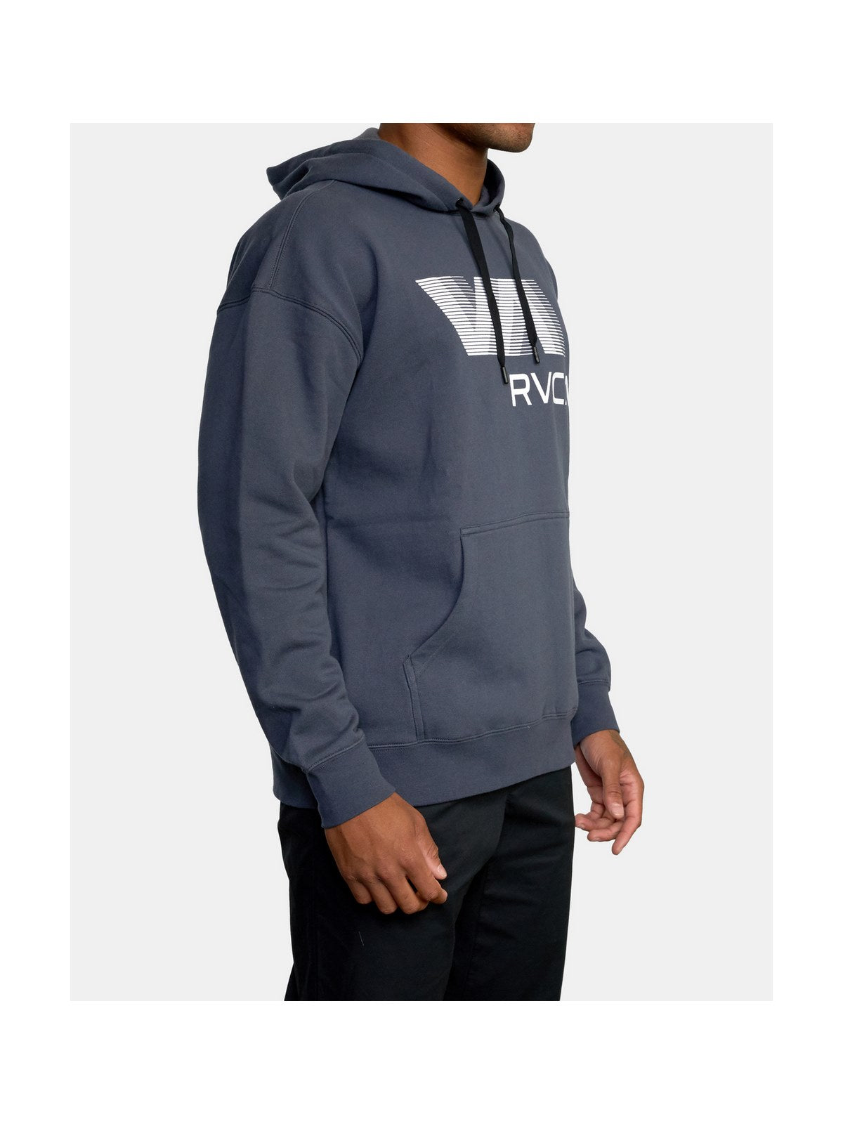 Bluza z kapturem VA RVCA Blur Hoodie - niebieski