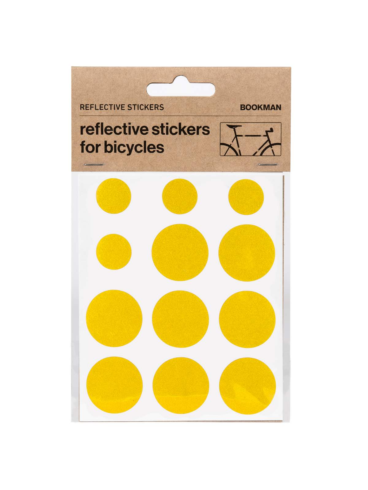 Naklejki odblaskowe BOOKMAN Reflective Stickers żółty