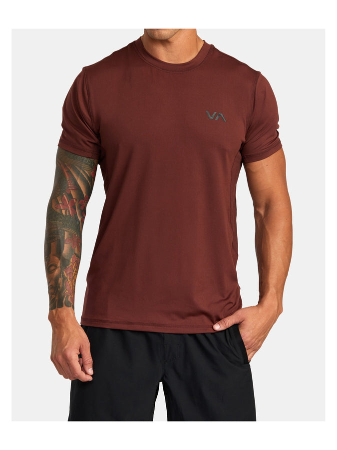 T-Shirt RVCA Sport Vent Ss brązowy