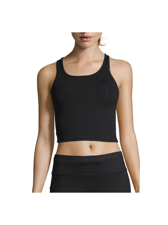 Koszulka sportowa CASALL Crop Rib Racerback czarny - Adventure Sports
