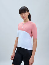 Koszulka rowerowa POC W&#39;s Essential Road Jersey Print biało różowy
