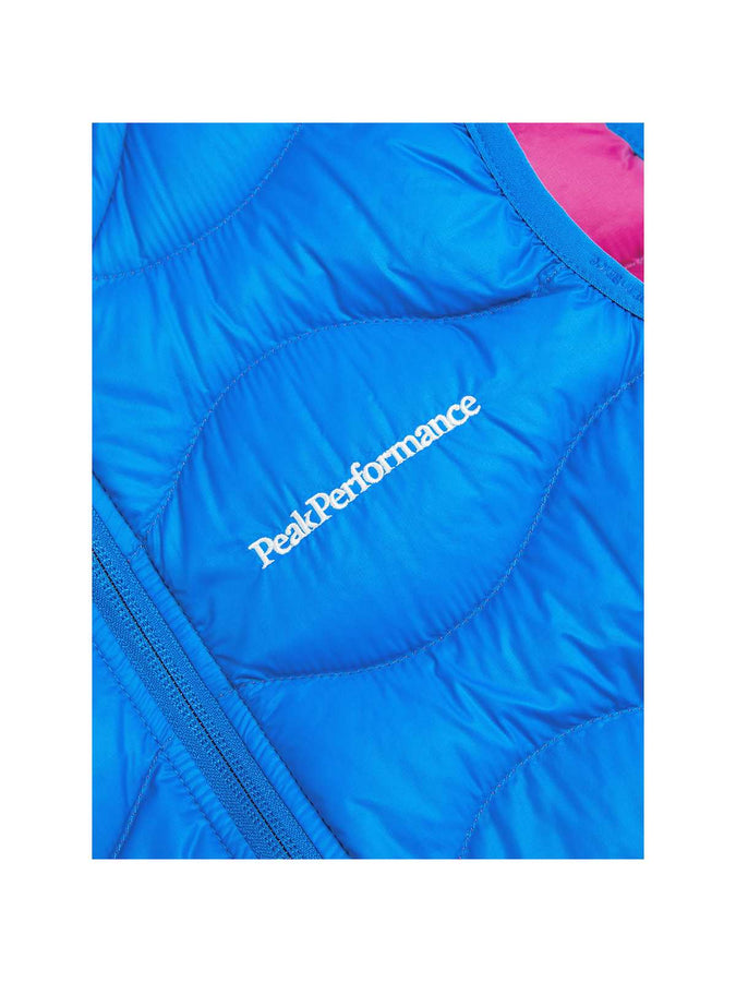Kamizelka puchowa Peak Performance Jr Helium Down Vest niebieski