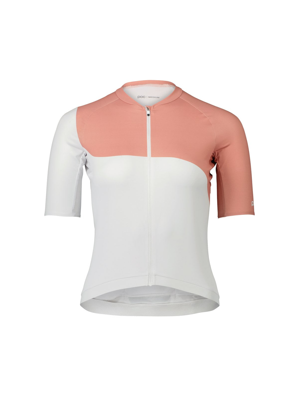 Koszulka rowerowa POC W's Essential Road Jersey Print biało różowy