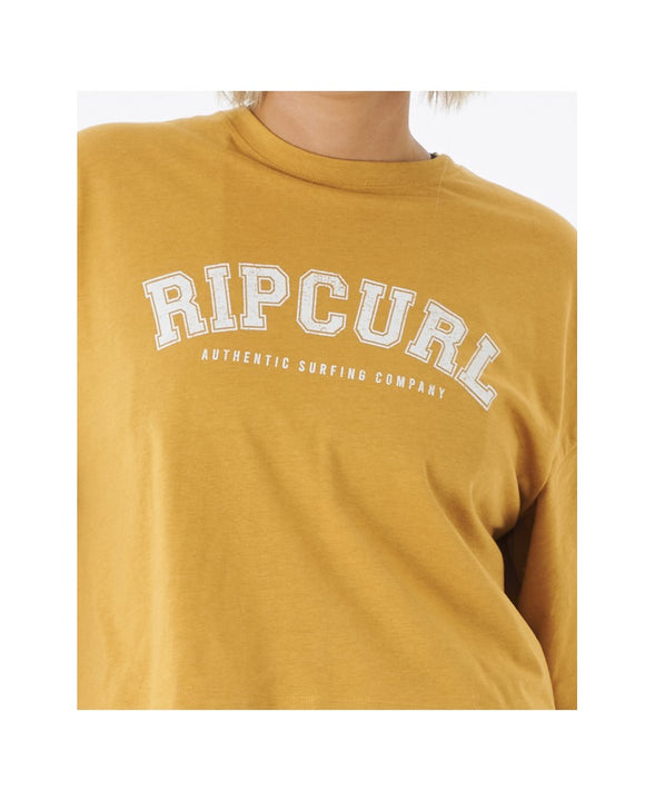 T-Shirt RIP CURL Seacell Crop Heritage Tee żółty