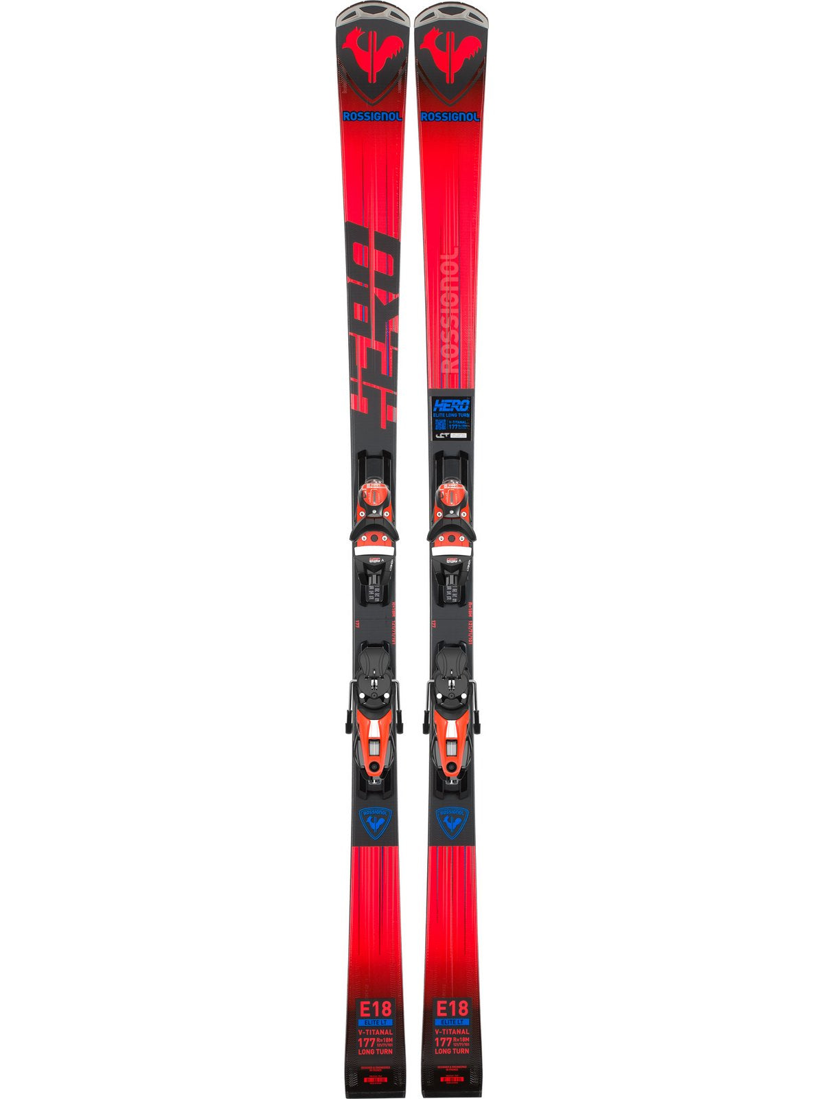 Narty ROSSIGNOL HERO ELITE LT Ti + wiązania LOOK NX12 Konect GW B80 Blk Hot Red - Adventure Sports