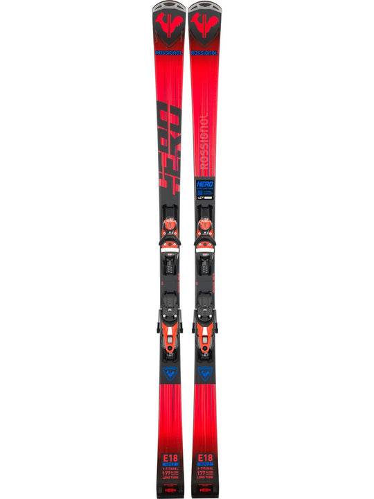 Narty ROSSIGNOL HERO ELITE LT Ti + wiązania LOOK NX12 Konect GW B80 Blk Hot Red - Adventure Sports
