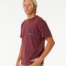 T-Shirt RIP CURL Vaporcool Journeys Trip Tee bordowy - Koszulka - Adventure Sports
