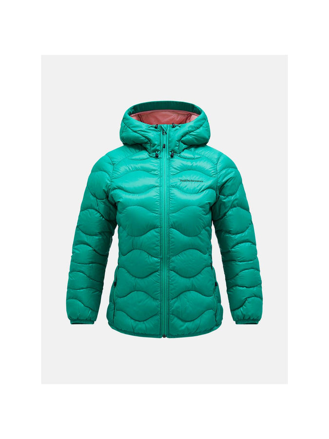 Kurtka puchowa Peak Performance W Helium Down Hood Jacket zielony