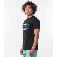 T-Shirt męski RIP CURL NEON S/S TEE czarny - Koszulka - Adventure Sports
