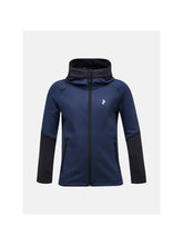 Bluza Peak Performance Jr Rider Zip Hood granatowy
