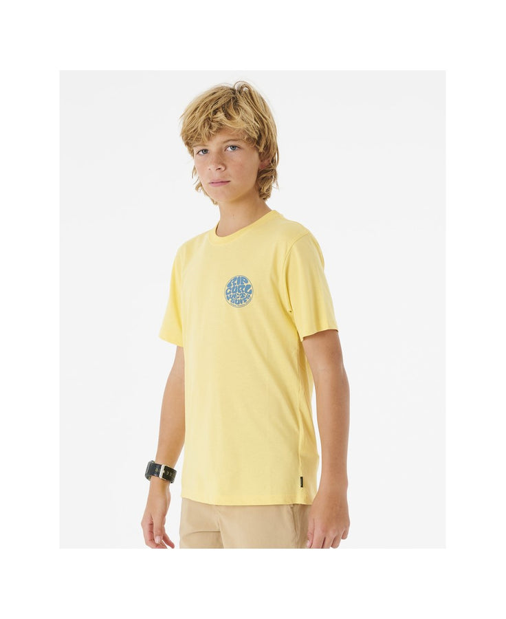 T-Shirt RIP CURL Wetsuit Icon Tee -Kid żółty