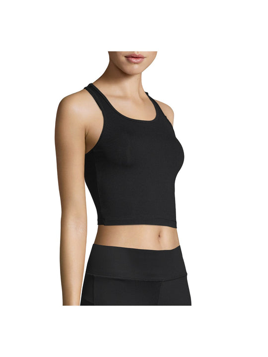 Koszulka sportowa CASALL Crop Rib Racerback czarny - Adventure Sports

