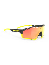 Okulary rowerowe RUDY PROJECT CUTLINE - czarny/żółty | Multilaser Orange Cat 3