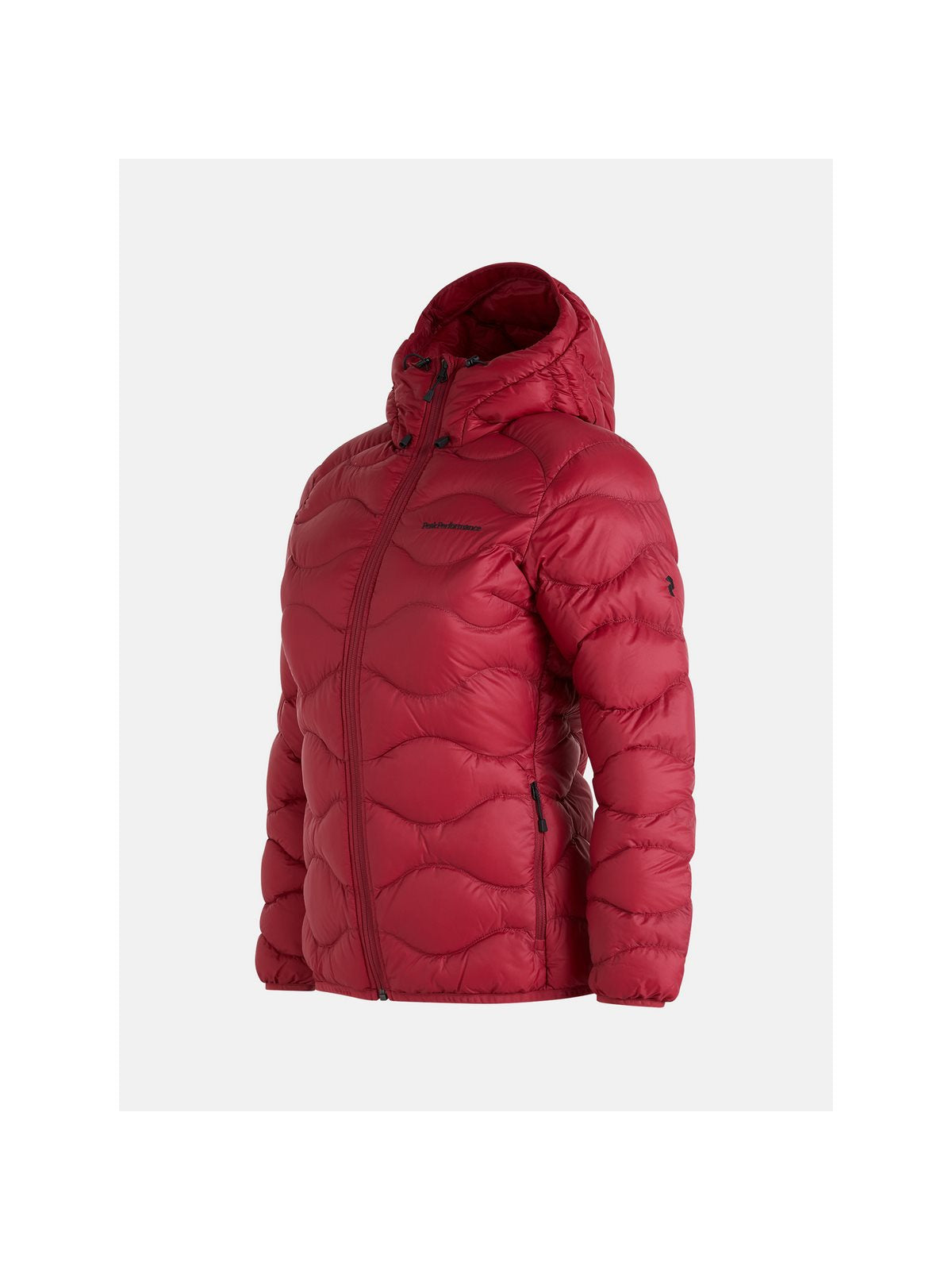 Kurtka puchowa Peak Performance W Helium Down Hood Jacket czerwony