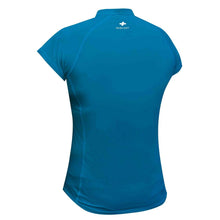Koszulka do biegania damska RAIDLIGHT ACTIV RUN SS SHIRT MID ZIP W niebieska - Adventure Sports
