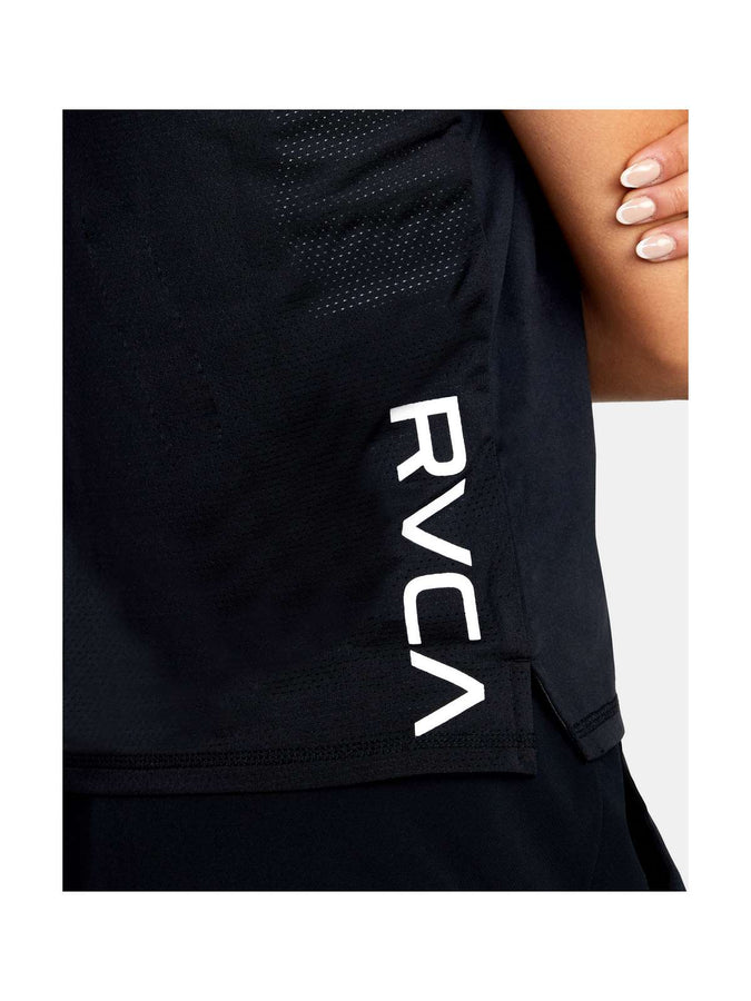 T-Shirt RVCA Womens Sport Vent Ss - czarny