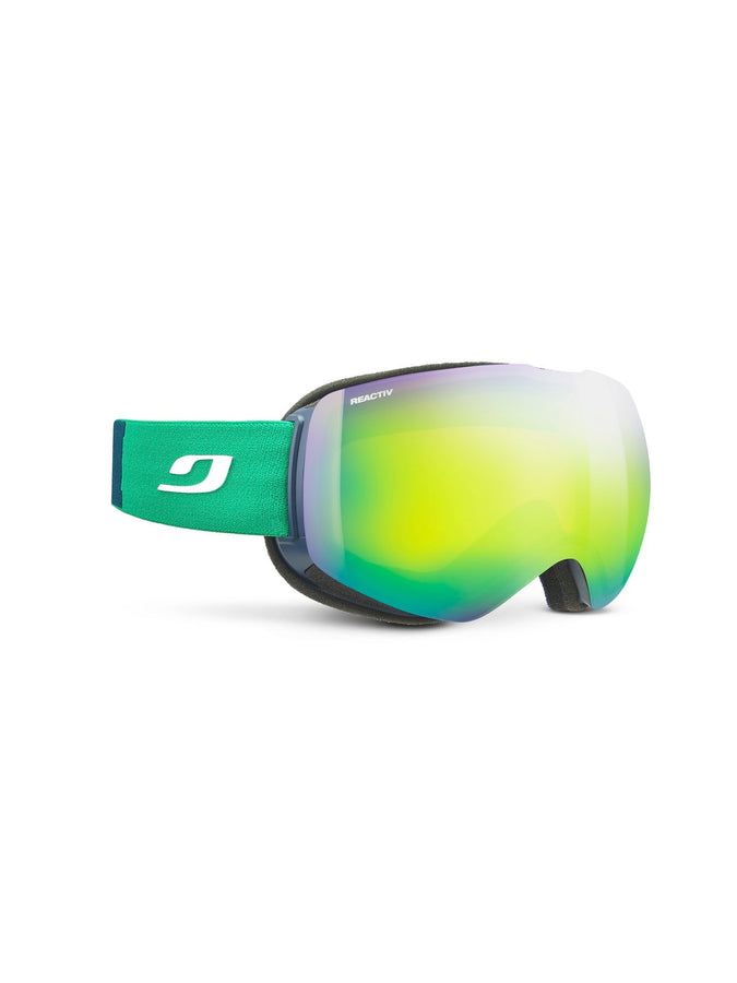 Gogle narciarskie JULBO SHADOW niebiesko zielone fotochrom Cat 2-3
