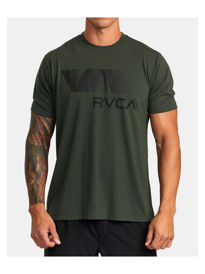 T-Shirt RVCA Va Rvca Blur Ss zielony