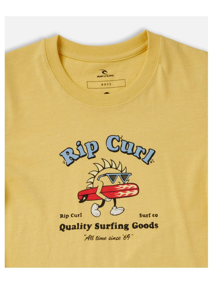 T-Shirt RIP CURL Micro Waves Art Tee -Boy żółty - Koszulka - Adventure Sports