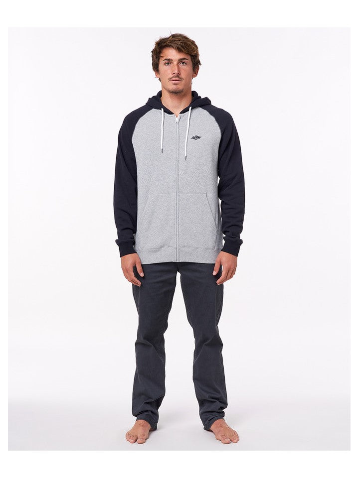 Bluza RIP CURL Embroid Hooded Zip Thru szary