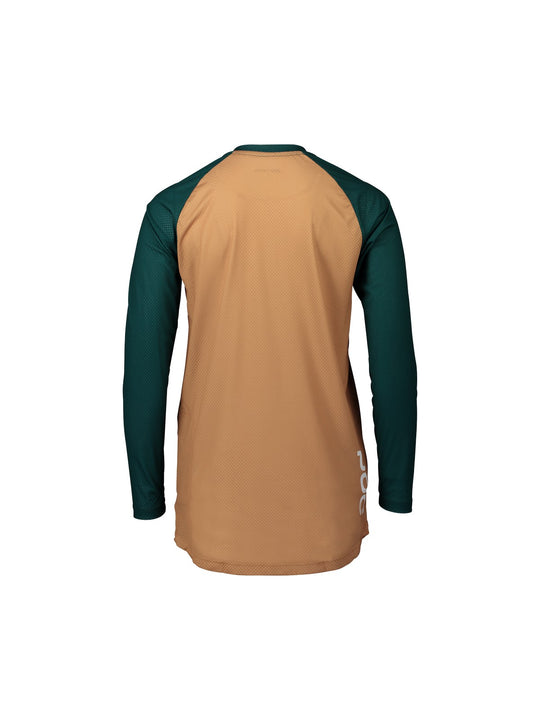 Koszulka rowerowa POC W&#39;s MTB PURE LS Jersey - brązowy | zielony