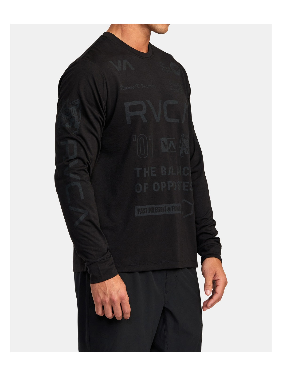 Koszulka RVCA All Brand Ls czarny